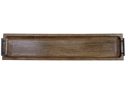 Discount Chic Antique Tours Servier Tablett in Holz mit Henkel