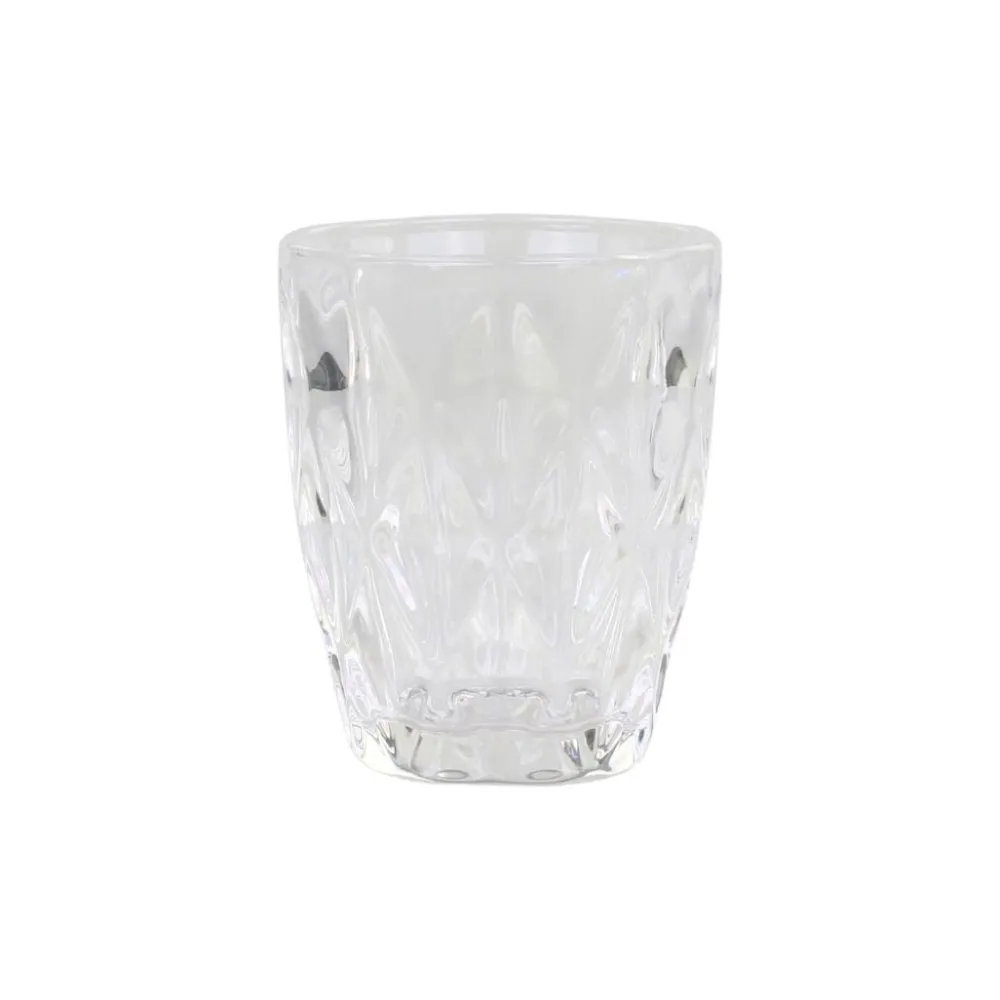Sale Chic Antique Trinkglas mit Diamantmuster
