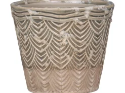 Online Chic Antique Valence Übertopf mit Blattmuster