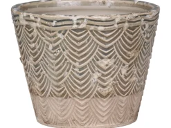 Online Chic Antique Valence Übertopf mit Blattmuster
