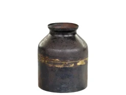 Discount Chic Antique Vase aus Eisen, schwarz