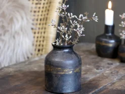 Discount Chic Antique Vase aus Eisen, schwarz