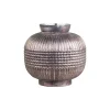 Hot Chic Antique Vase aus Glas mit Muster
