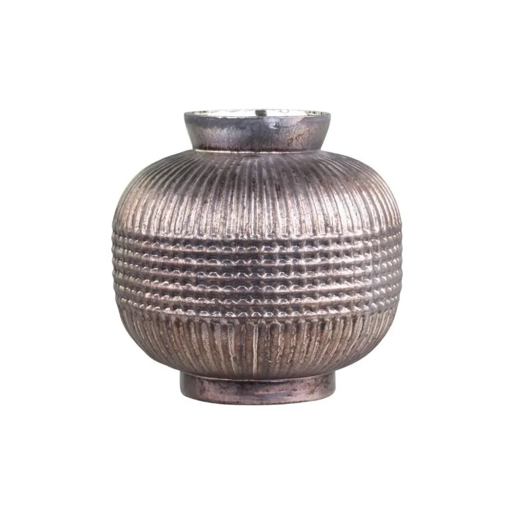 Hot Chic Antique Vase aus Glas mit Muster