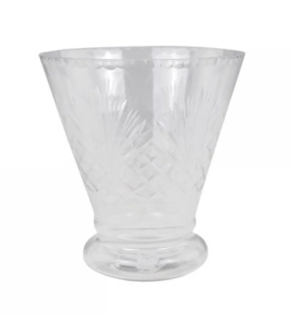 Hot Chic Antique Vase mit feinem Schliff