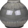 Outlet Chic Antique Vase mit gestreiftem Muster