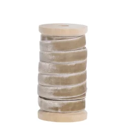 Outlet Chic Antique Velourband auf Holzspule, Dekoband