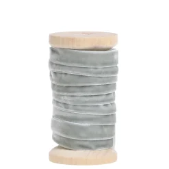 Outlet Chic Antique Velourband auf Holzspule, Dekoband