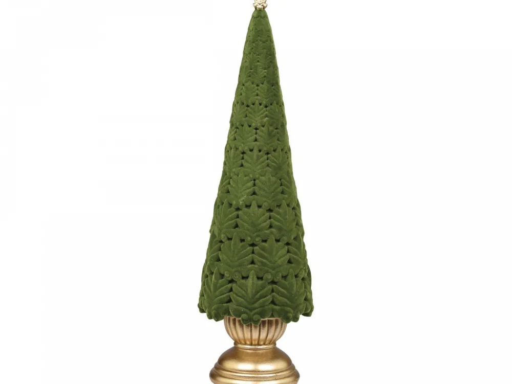 Discount Chic Antique Velours Weihnachtsbaum auf Fuß