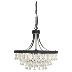 Outlet Chic Antique Versailles Kronleuchter mit tropfenformigen Glasprismen