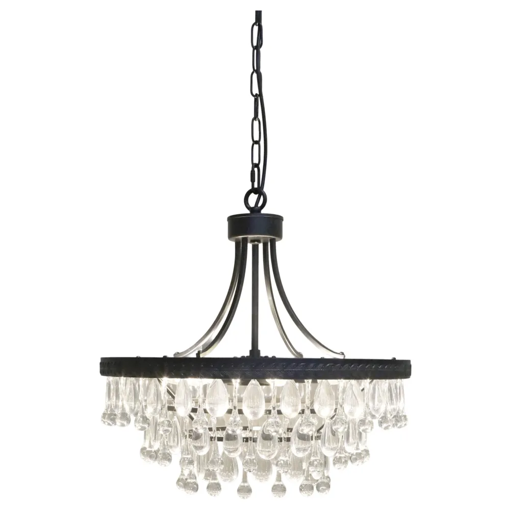 Outlet Chic Antique Versailles Kronleuchter mit tropfenformigen Glasprismen