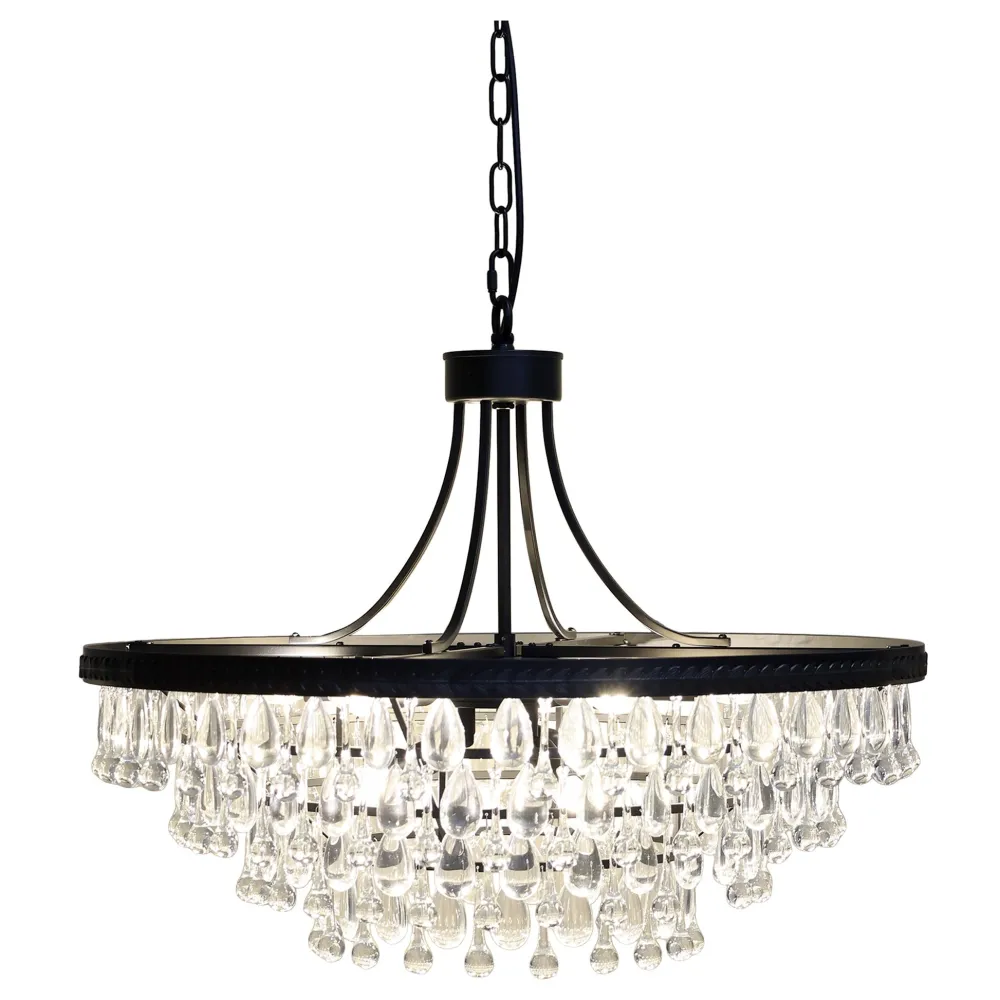 Outlet Chic Antique Versailles Kronleuchter mit tropfenformigen Glasprismen