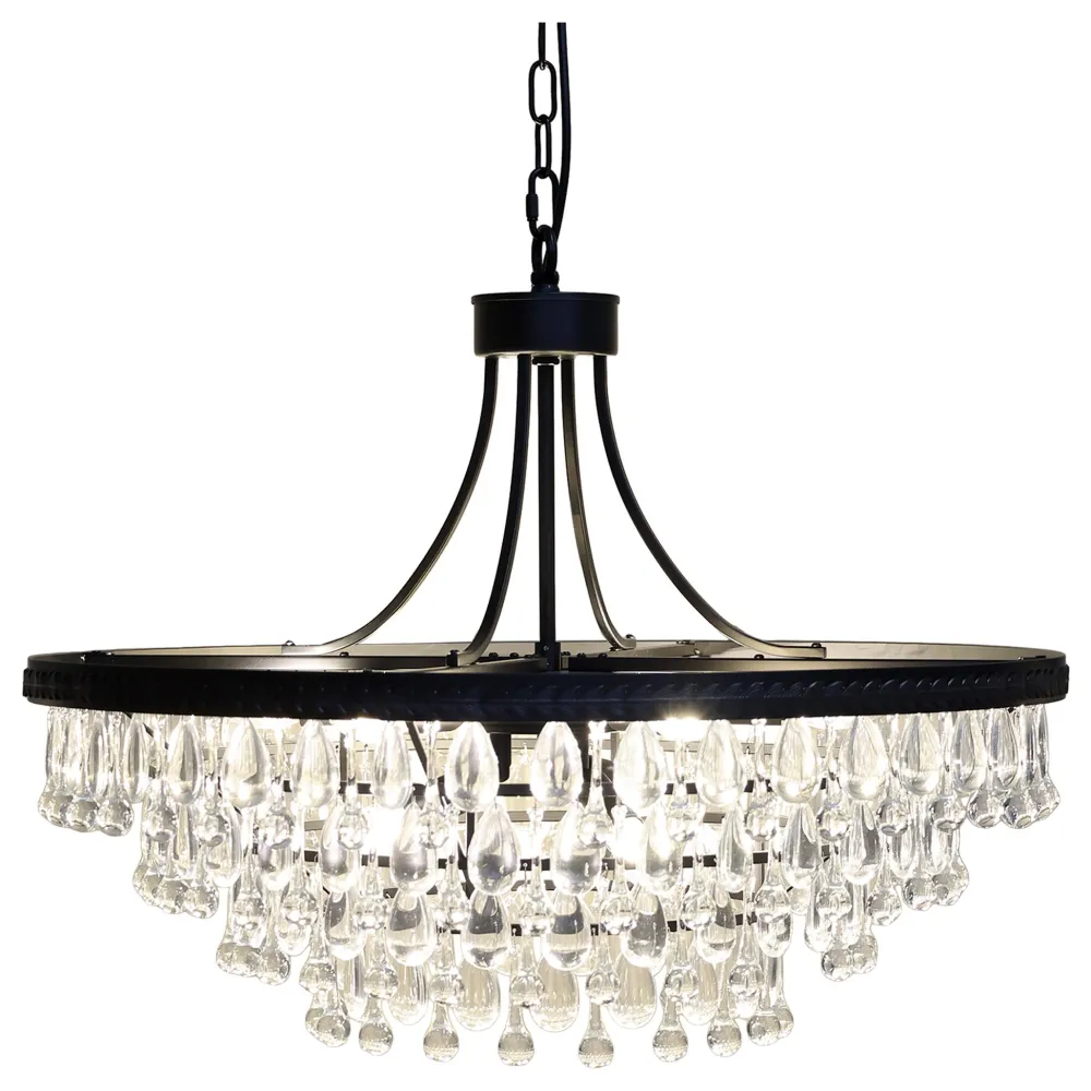 Outlet Chic Antique Versailles Kronleuchter mit tropfenformigen Glasprismen
