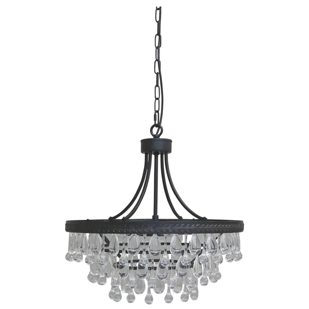 Outlet Chic Antique Versailles Kronleuchter mit tropfenformigen Glasprismen