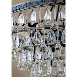 Outlet Chic Antique Versailles Kronleuchter mit tropfenformigen Glasprismen