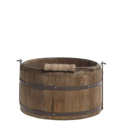 Online Chic Antique Vintage Eimer aus Holz mit Griff