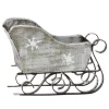 Online Chic Antique Vintage Schlitten mit Schneeflocke