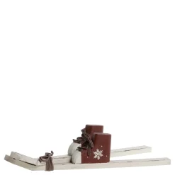 Discount Chic Antique Vintage Ski mit Stiefeln