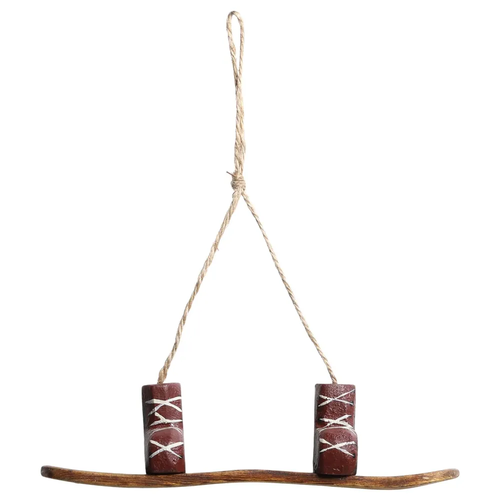 Outlet Chic Antique Vintage Snowboard zum Aufhängen