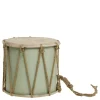 Chic Antique Vintage Trommel mit Leder handgemacht