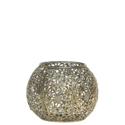 Outlet Chic Antique Vire Eisen Teelichthalter mit Muster
