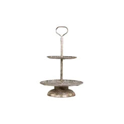 Clearance Chic Antique Vire Etagere mit Muster aus Metall