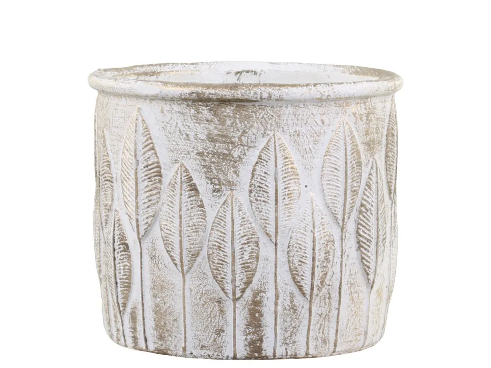 Chic Antique Vittel Blumentopf mit Goldmuster