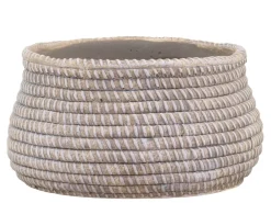 New Chic Antique Évron Übertopf mit Geflecht Muster