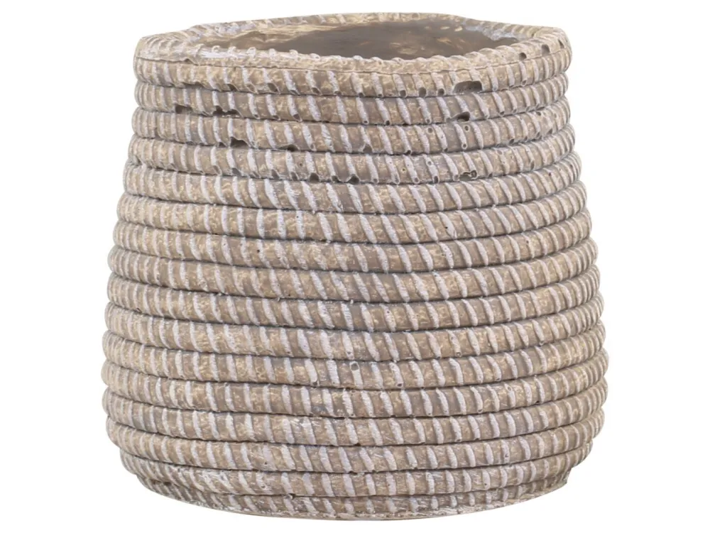 Outlet Chic Antique Évron Übertopf mit Flecht Muster