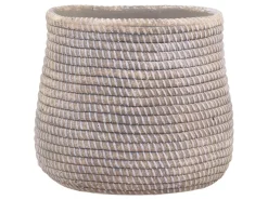 Outlet Chic Antique Évron Übertopf mit Flecht Muster
