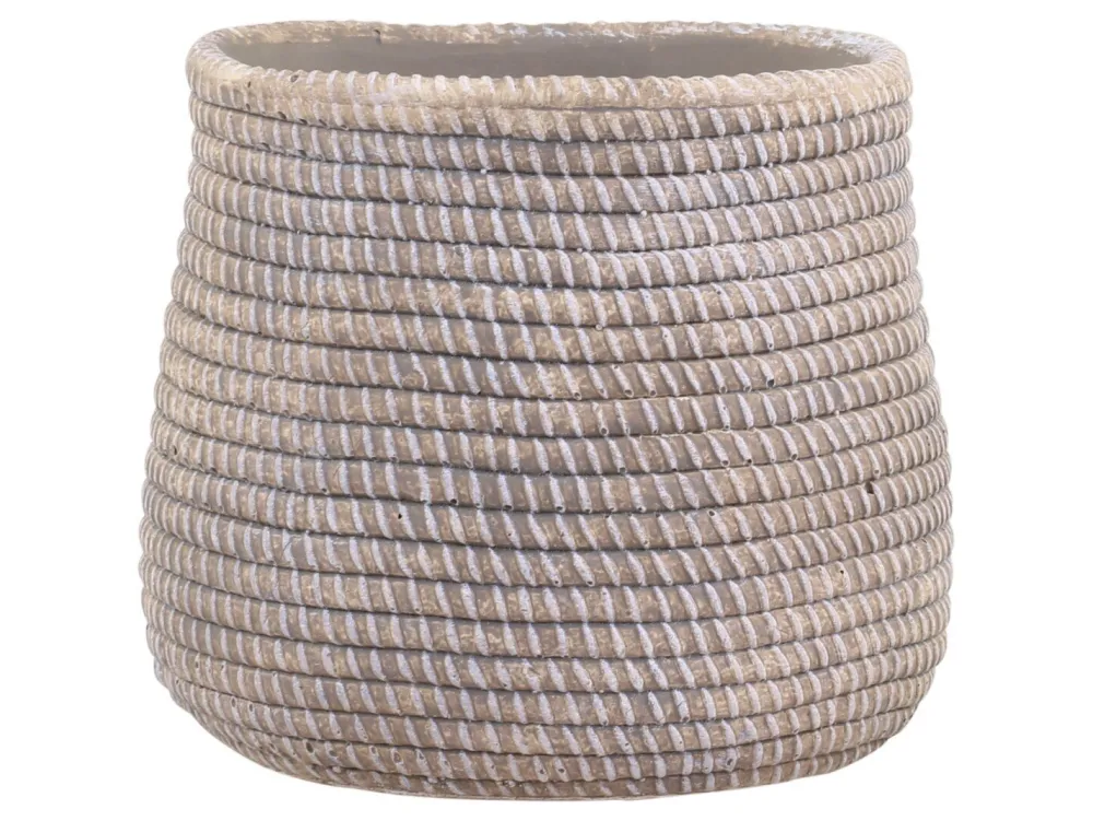 Outlet Chic Antique Évron Übertopf mit Flecht Muster