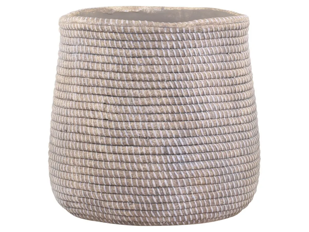 Outlet Chic Antique Évron Übertopf mit Flecht Muster
