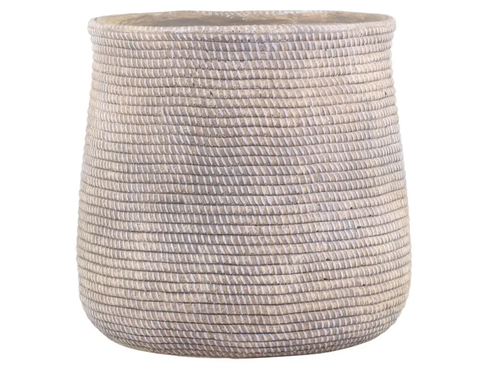 Outlet Chic Antique Évron Übertopf mit Flecht Muster