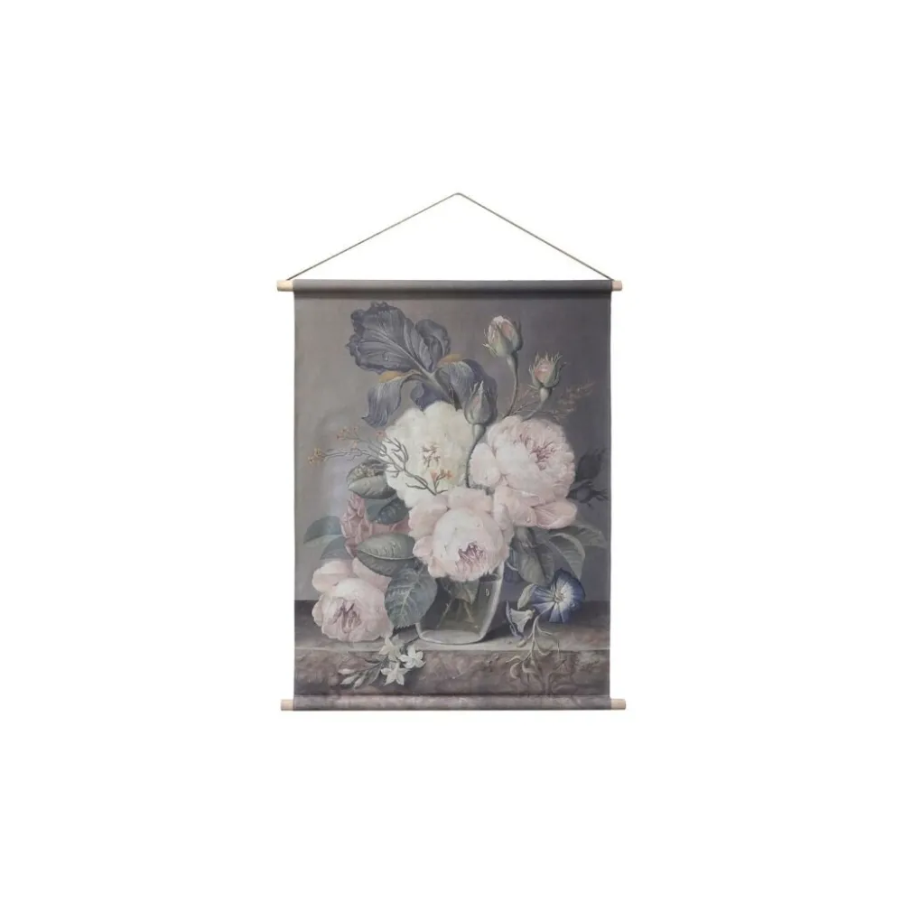 Chic Antique Wandbild aus Stoff mit Motivdruck