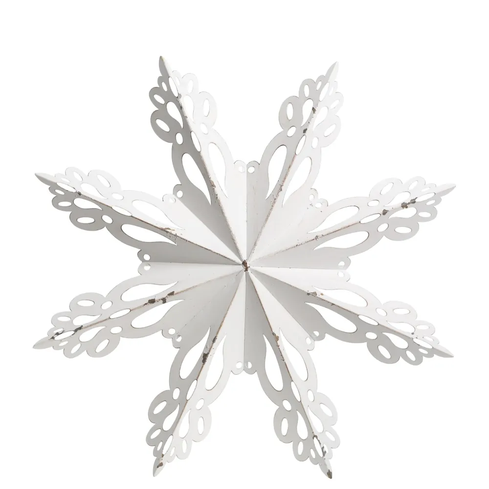 Sale Chic Antique Wanddekor Schneeflocke