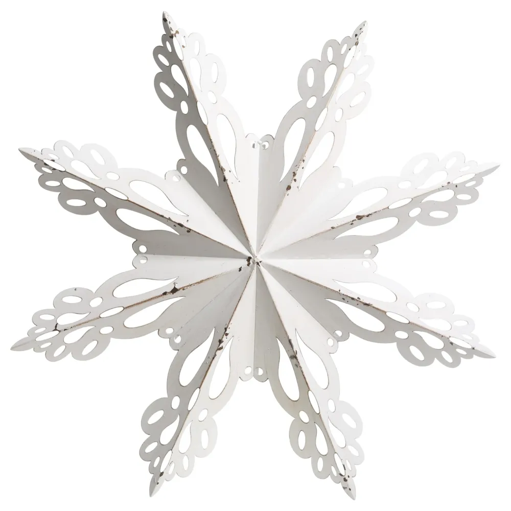 Sale Chic Antique Wanddekor Schneeflocke
