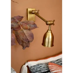 Outlet Chic Antique Wandlampe aus Messing