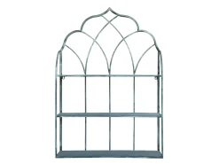 Chic Antique Wandregal aus Eisen mit 3 Ablagen