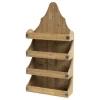 Outlet Chic Antique Wandregal mit 4 Ablagen