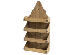 Outlet Chic Antique Wandregal mit 4 Ablagen
