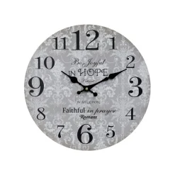 Discount Chic Antique Wanduhr Be Joyful in Hope