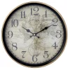 Chic Antique Wanduhr mit Goldrand