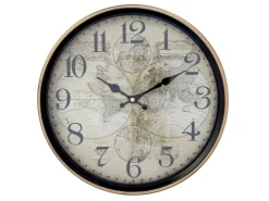 Chic Antique Wanduhr mit Goldrand