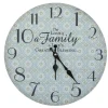 Hot Chic Antique Wanduhr mit Muster und Spruch
