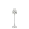 Chic Antique Weißes Vintage Windlicht auf Fuß