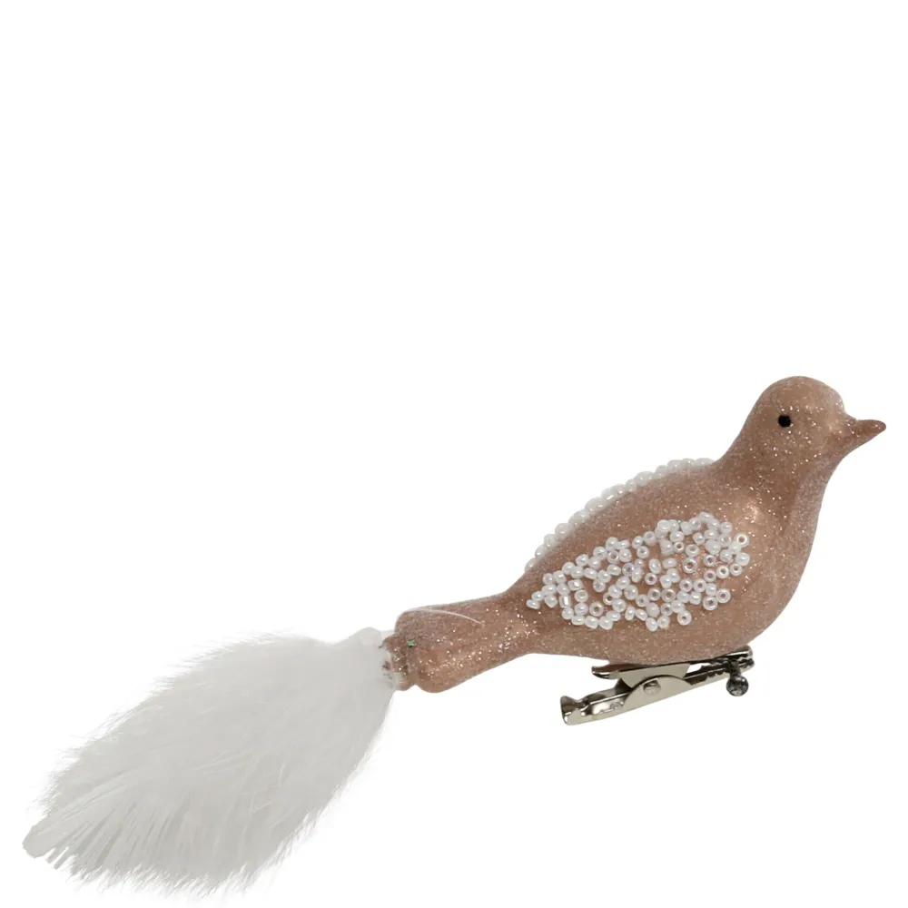 Online Chic Antique Weihnachtsdeko Vogel aus Glas
