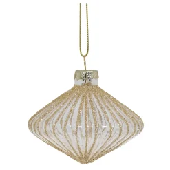 New Chic Antique Weihnachtskugel Diamantform aus Glas