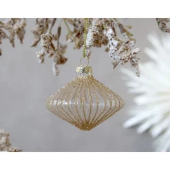 New Chic Antique Weihnachtskugel Diamantform aus Glas