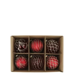 Online Chic Antique Weihnachtskugeln in einer Schachtel 6er-Set
