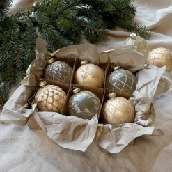 Online Chic Antique Weihnachtskugeln in einer Schachtel 6er-Set